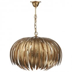 Designerska Lampa Wisząca Złote Liście ATTICUS ATT0535 DAR LIGHTING
