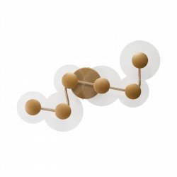 Kinkiet ścienny Azzardo MEADOW 6 3-STEP DIMM GO AZ6776 Złoty ściemnialna