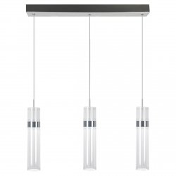 Designerska lampa wisząca w kolorze chrom nowoczesna art deco glamour AMBIENTE LED CCT LP-1510/3L CH Light Prestige