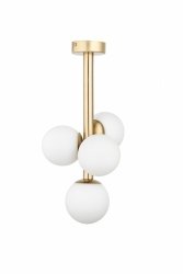 Lampa wisząca sufitowa Perla Lux 4 Sigma 40777 złoty szczotkowany
