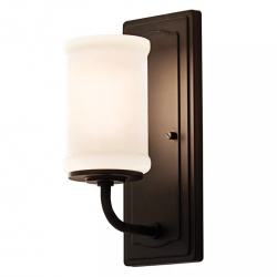 Kinkiet Vetivene 1 Czarny Mat Klasyczna Lampa Ścienna Elstead Lighting KL-VETIVENE1-BK