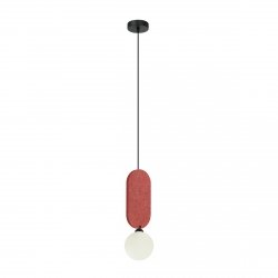 Nowoczesna czerwona lampa wisząca kula Lorenzo Italux PND-59815-1-RED czerwony
