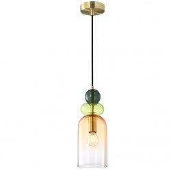 Nowoczesna Lampa Wisząca Wielokolorowa MANSO PND-37462C-MC-GD ITALUX