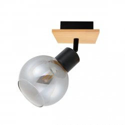 Lampa Sufitowa Spot Nowoczesny BAREL ITALUX SPL-67535-1-BK-WO