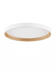 Okrągły Plafon Sufitowy Biało Złoty Luces Exclusivas VINAMAR LE44888
