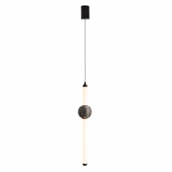 Nowoczesna lampa wisząca listwa z kulą LED kamień naturalny designerska Verdes P0612 Maxlight 