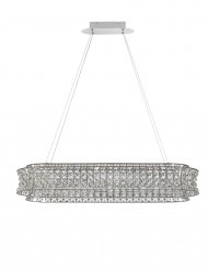 Kryształowa podłużna lampa wisząca LED glamour designerska nowoczesna ściemnialna Luces Exclusivas 9019777