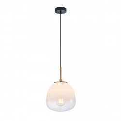 Lampa wisząca szklana dekoracyjna gradientowa biała w nowoczesnym stylu Antita PND-3650-1S-BRO-CW Italux