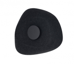Stylowy i nowoczesny kinkiet ścienny LED z filcu czarny minimalistyczny EAGLE WALL AZ6575 Azzardo