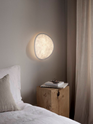 Lampa ścienna kinkiet białe mocowanie owalny materiałowy 44cm minimalistyczny klasyczny uniwersalny dekoracyjny TENSE 21911 New Works