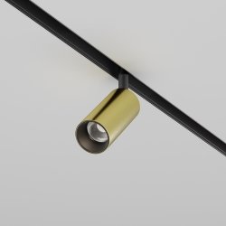 Ścieżka świetlna lampa szynowa regulowana LED aluminium czerń i mosiądz Focus LED MAYTONI TR032-4-5W3K-M-DS-BBS