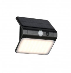 Kinkiet zewnętrzny solarny LED czarny minimalistyczny klasyczny uniwersalny czujnik zmierzchu OLINDA SOLAR IP44 R23156102 Rl