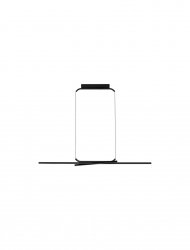 Lampa wisząca LED aluminiowa czarna listwa geometryczna podłużna nowoczesna designerska nad stół ściemnialna MALERTA LE45418 Luces Exclusivas