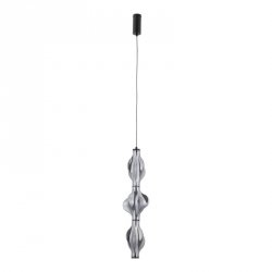 Czarna lampa wisząca szklana designerska nowoczesna dekoracyjna salonowa geometryczna podłużna ELVA 18215 TK-LIGHTING