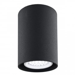 Lampa sufitowa downlight tuba plafon metalowa okrągła czarna pojedyncza nowoczesna klasyczna LED GU10 TYBER 3118 Argon