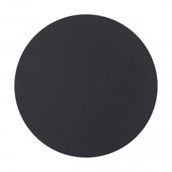 Lampa ścienna kinkiet czarny okrągły 25cm płaski metalowy minimalistyczy NYX ST-8293W/25 black Step Into Design