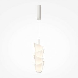 Biała nowoczesna lampa wisząca Seoul Maytoni MOD374PL-L28W3K jadalniana nad stół