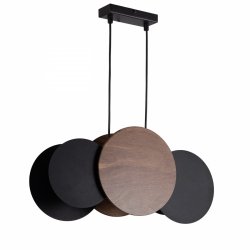 Nowoczesna lampa wisząca Tola 3 zwis Sigma 40893 brąz/ czarny