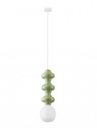 Designerska Lampa Wisząca z Ceramiki w Kolorze Zielonym Luces Exclusivas VILROSA LE44569