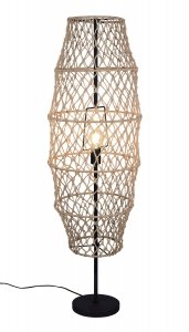 Nowoczesna lampa podłogowa stojąca pleciona podłużna kolor naturalny rystykalna boho industrialna designerska HIVE R41681036 Rl