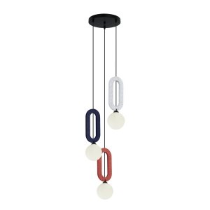 Nowoczesna lampa wiszaca multikolor Masso Italux PND-59839-3-MLTI