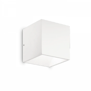 Minimalistyczny Biały Kinkiet Ogrodowy Kwadratowy RUBIK 269313 IDEAL LUX
