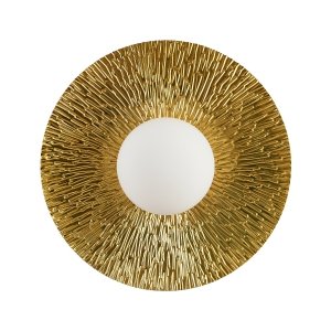 Lampa ścienna kinkiet metalowy złoty szklana kula unikatowy nowoczesny okrągły SUN ST-FB230946-D40 Step Into Design