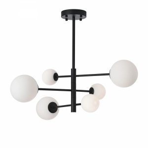 Lampa wisząca do salonu do jadalni Bolti  PLC0103-BK Yaskr  czarna G9