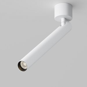 Lampa sufitowa plafon spot minimalistyczna klasyczna LED regulowa tuba aluminium biała Focus T MAYTONI C141CL-L300-6W3K-W