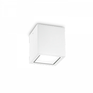  Zewnętrzny Kwadratowy Nowoczesny Plafon Sufitowy Biały TECHO 251523 IDEAL LUX