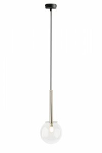 Nowoczesna szklana kula srebrna lampa wisząca Daisy I Sigma 40751