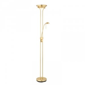 Designerska Lampa Podłogowa Nowoczesna Mosiądz ROME ROME-SB ENDON