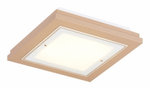 Lampa sufitowa plafon kwadratowy 42cm drewniany klasyczny nowoczesny minimalistyczny beżowy TABOR 1866 Argon
