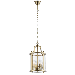 Złota lampa wisząca żyrandol świecznikowy szklany NEW YORK P04217BR żyrandol do salonu nad wyspę