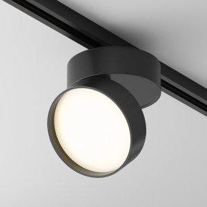 Ścieżka świetlna reflektor na szynoprzewodzie LED minimalistyczny aluminium czarny regulowany Onda MAYTONI TR007-1-18W3K-B-1