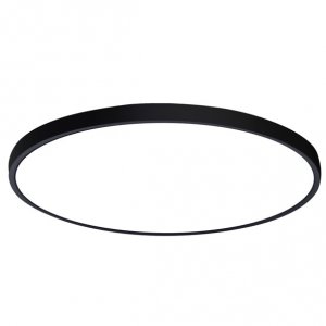 Nowoczesny Okrągły Plafon Sufitowy Czarny LED ALATA PLF-72836-480R-36W-BL ITALUX