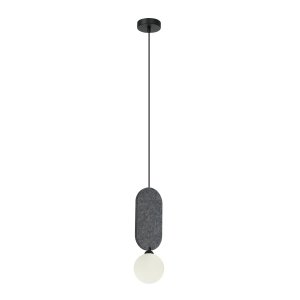 Nowoczesna szara lampa wisząca kula Lorenzo Italux PND-59815-1-GR