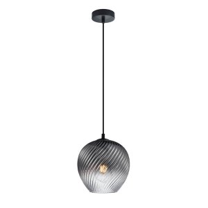 Lampa Wisząca Alias PND-3664-1-BK-SG Czarny Szary Dymiony