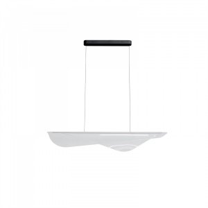 Lampa wisząca MANTA 120 PENDANT AZZARDO AZ6794 czarna przeźroczysta ciepła barwa 3000K