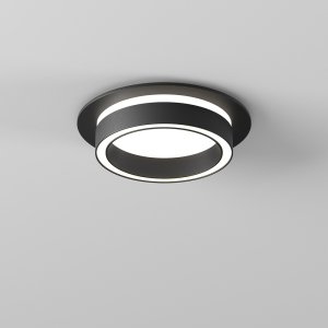 Lampa wpuszczana w sufit aluminium czarny okrągła Orlo MAYTONI DL087-GX53-RD-B