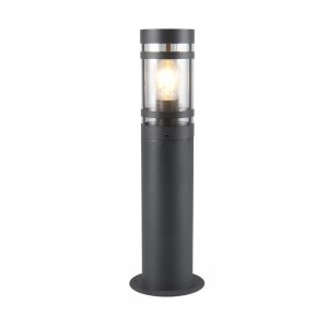 Nowoczesny Antracytowy Słupek Ogrodowy Minimalistyczny PALOMA R51716142 RL