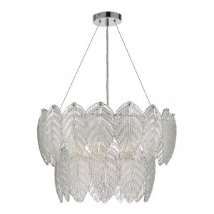 Nowoczesny Żyrandol Szklane Liście PHILLIPA PHI0308 DAR LIGHTING