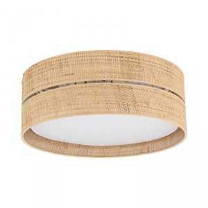 Nowoczesny plafon okrągły beżowy abażurowy słomkowy boho minimalistyczny klasyczny CALMA 11598 TK-Lighting