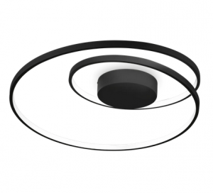Lampa sufitowa LED okrągła czarna minimalistyczna klasyczna Oz pl on-off 4000k 342320 IDEAL LUX 