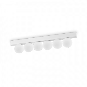 Nowoczesny Plafon Sufitowy Biały Klosze Kule PING PONG 328256 IDEAL LUX