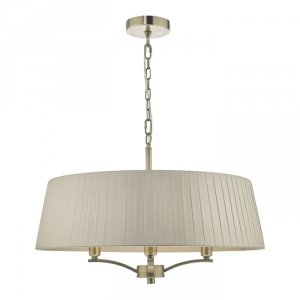 Żyrandol Abażurowy Vintage CRISTIN CRI0429 DAR LIGHTING