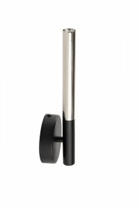 Nowoczesny Kinkiet podłużny rurka sopel lux led Sigma 40735 czarny/srebrny