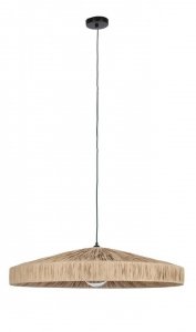  Nowoczesna rustykalna lampa wisząca z raffi beżowa dekoracyjna organiczna forma boho KANDA 80 0828087 BIZZOTTO King Home