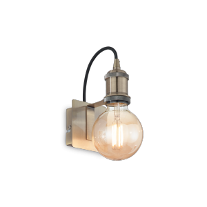 Industrialny kinkiet Frida Ideal Lux 163321 Antyczny Mosiądz