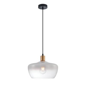 Lampa wisząca Parola PND-3636-1-BRO-W Italux biały szklany jadalniana nad stół 
